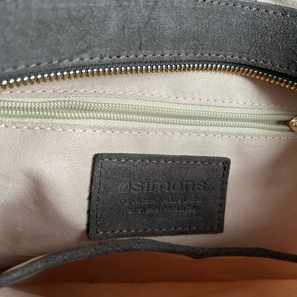 Simons Dark Brown Suede Bucket Bag - Picture 5 of 6